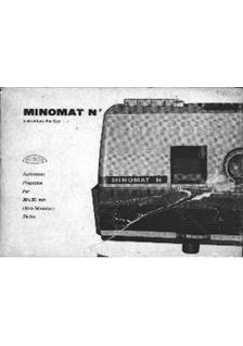 Minox Minomat N manual. Camera Instructions.